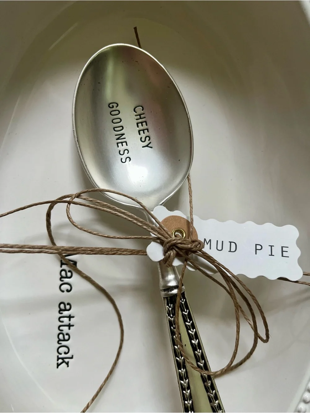 Mud Pie Mac Attack Ceramic Baking Set NWT Mac & Cheese Bowl Gift Set